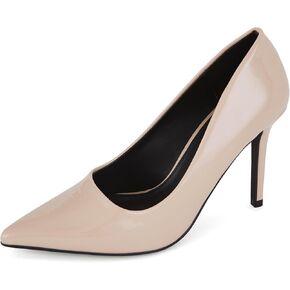 Women's Low Kitten Heels 2.6 Inch Closed Pointed Toe Heels Shoes Slip On Classic Office Dress Pumps