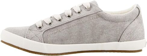 Taos Star Women's Sneaker - Iconic Style with Canvas Design for Everyday Adventures - Custom Fit Lacing and Removable Footbed with Arch Support for All Day Comfort Grey Wash Canvas 10.5 W US in Saudi Arabia