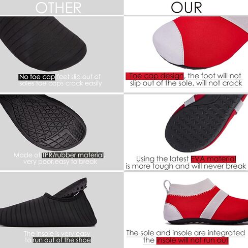 Water Shoes for Women and Men, Quick-Dry Beach Aqua Socks Swim Shoes, Pool Water Socks with Foot Massage in Saudi Arabia