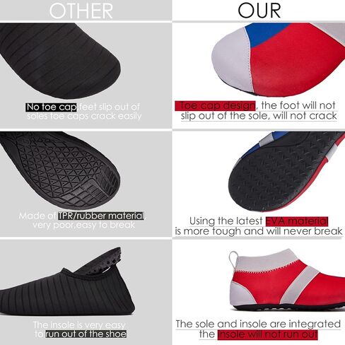 Water Shoes for Women and Men, Quick-Dry Beach Aqua Socks Swim Shoes, Pool Water Socks with Foot Massage in Saudi Arabia