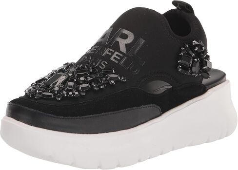 حذاء رياضي نسائي من Karl Lagerfeld Paris Maia، أسود، 7.5 in Kuwait