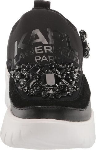 حذاء رياضي نسائي من Karl Lagerfeld Paris Maia، أسود، 7.5 in Kuwait