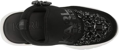 حذاء رياضي نسائي من Karl Lagerfeld Paris Maia، أسود، 7.5 in Kuwait