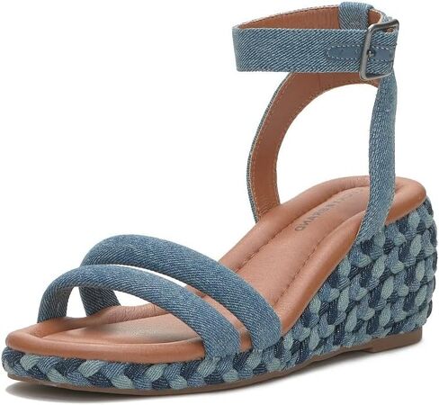 Lucky Brand Women's Naylicia Braided Wedge Sandal, Medium, 6 in Saudi Arabia