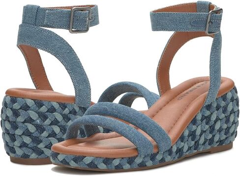 Lucky Brand Women's Naylicia Braided Wedge Sandal, Medium, 6 in Saudi Arabia