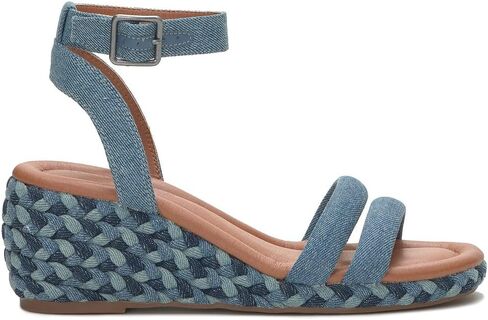 Lucky Brand Women's Naylicia Braided Wedge Sandal, Medium, 6 in Saudi Arabia