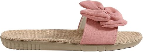 Verdusa Women's Bowknot Decor Flat Slippers Single Band Open Toe Solid Indoor Slipper in Saudi Arabia