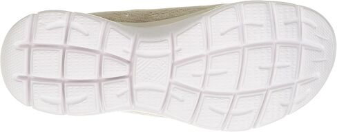 Skechers Women's Summits Fun Flare Sneaker, Taupe/Pink=TPPK, 8 Wide in Saudi Arabia