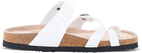 TF STAR Womens Comfortable Cork Footbed Sandals,Sandals Clip Toe Flip Flops Casual Flat Slippers in Kuwait