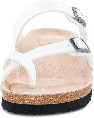 TF STAR Womens Comfortable Cork Footbed Sandals,Sandals Clip Toe Flip Flops Casual Flat Slippers in Kuwait