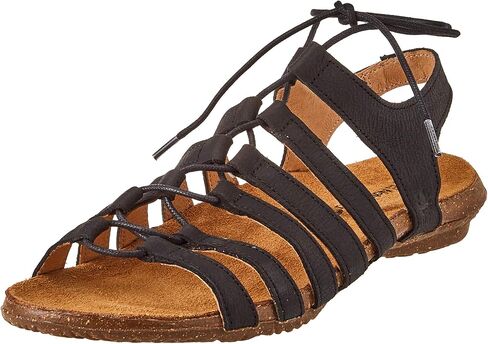 صندل نسائي من El Naturalista، أسود، 8.5 in Kuwait