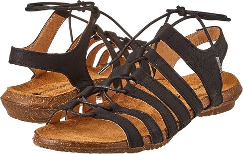 صندل نسائي من El Naturalista، أسود، 8.5 in Kuwait