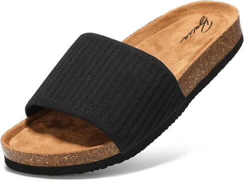 شرائح بوسادة قدم من الفلين للنساء، صنادل مريحة من الإسفنج الذكي in Kuwait