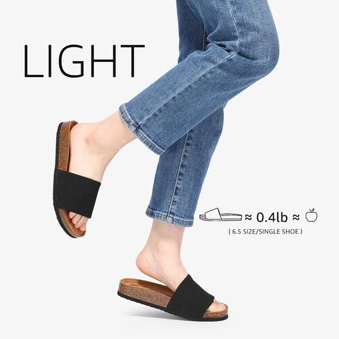 شرائح بوسادة قدم من الفلين للنساء، صنادل مريحة من الإسفنج الذكي in Kuwait