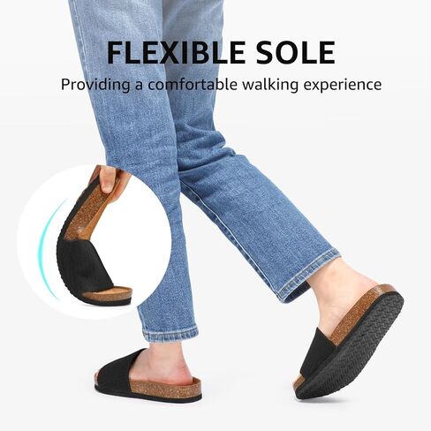 شرائح بوسادة قدم من الفلين للنساء، صنادل مريحة من الإسفنج الذكي in Kuwait