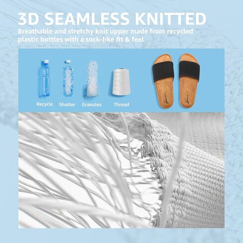 شرائح بوسادة قدم من الفلين للنساء، صنادل مريحة من الإسفنج الذكي in Kuwait