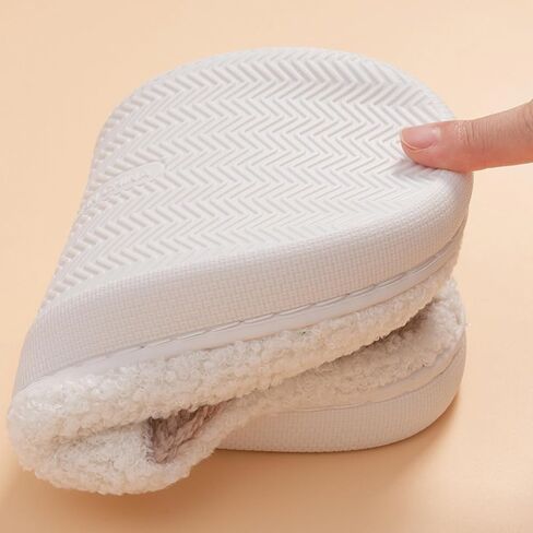 Christmas Slippers Memory Foam for Women Men, Cozy Plush Warm Non-Slip Holiday Slides with Santa Reindeer Designs Indoor Outdoor in Saudi Arabia