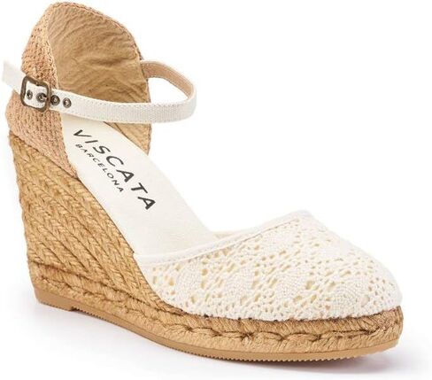 قماش VISCATA Satuna Espadrille مقاس 3 ½ بوصة مصنوع يدويًا في إسبانيا in Kuwait