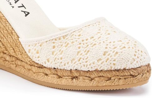 قماش VISCATA Satuna Espadrille مقاس 3 ½ بوصة مصنوع يدويًا في إسبانيا in Kuwait