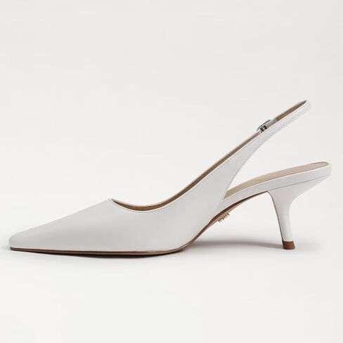 Slingback Pumps for Women, Kitten Heels with Pointed Toe Low Heel Sandals Ankle Buckle Strap Heels Slip-On Pumps in Saudi Arabia