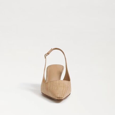 Slingback Pumps for Women, Kitten Heels with Pointed Toe Low Heel Sandals Ankle Buckle Strap Heels Slip-On Pumps in Saudi Arabia