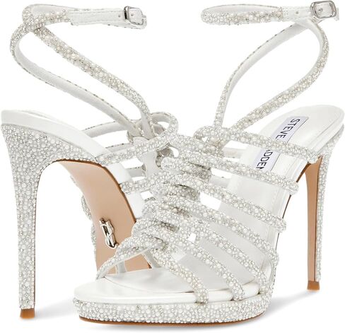 Steve Madden Women's Givinn Heeled Sandal, Pearl, 10 in Saudi Arabia
