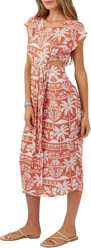O'NEILL Womens Cindi Midi Dress, Apricot Brandy, M in Kuwait