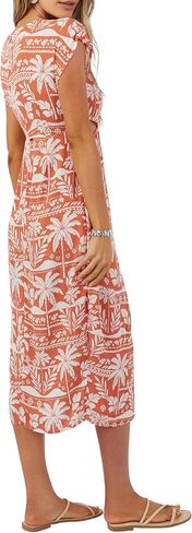 O'NEILL Womens Cindi Midi Dress, Apricot Brandy, M in Kuwait
