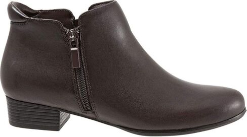 Trotters Women's Major Ankle Bootie, Dark Brown, 9.5 Narrow in Saudi Arabia