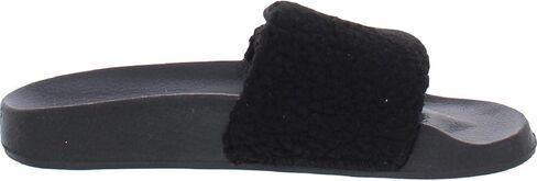 صنادل LONDON FOG النسائية Scarlett Sherpa Spa Slide مفتوحة عند الأصابع للمنزل في الأماكن المغلقة والمفتوحة in Kuwait