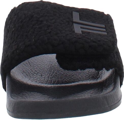 صنادل LONDON FOG النسائية Scarlett Sherpa Spa Slide مفتوحة عند الأصابع للمنزل في الأماكن المغلقة والمفتوحة in Kuwait