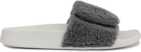 LONDON FOG Womens Scarlett Sherpa Spa Slide Sandals Open Toe House Indoor Outdoor Shoes Sandals in Saudi Arabia