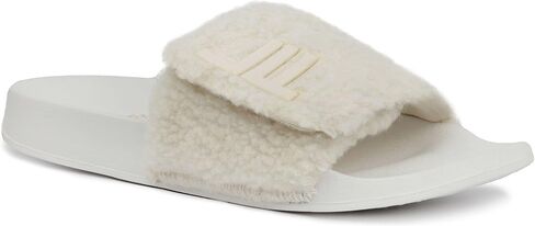 LONDON FOG Womens Scarlett Sherpa Spa Slide Sandals Open Toe House Indoor Outdoor Shoes Sandals in Saudi Arabia