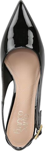 Franco Sarto Women's Kate Pump, Black Patent Faux Leather, 8 in Saudi Arabia