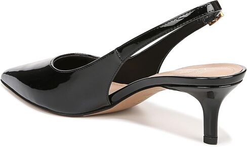 Franco Sarto Women's Kate Pump, Black Patent Faux Leather, 8 in Saudi Arabia