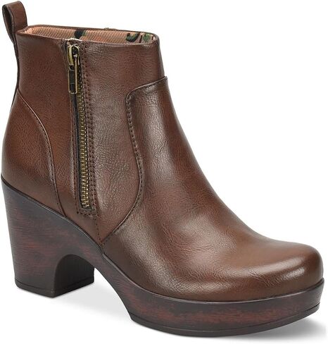 b.o.c. Womens Blakelynn Faux Leather Platform Ankle Boots Brown 8 Medium (B,M) in Saudi Arabia