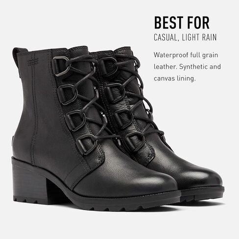 Sorel Women's Cate Lace Bootie — Waterproof Leather Rain Boot in Saudi Arabia
