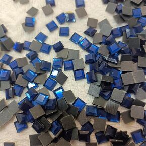 Finstone Rhinestones hotfix,Iron on Rhinestones (Champagne, Rectangle 5 x 10 mm,300 pcs/pkg)