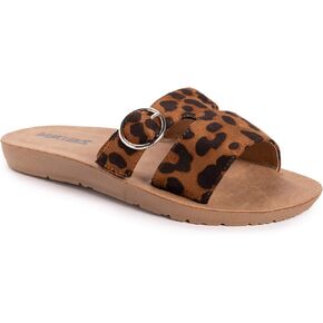 MUK LUKS Women's About You Sandal-Tan Slide