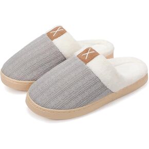 NineCiFun Women's House Slippers Memory Foam Bedroom Slippers Indoor Outdoor Slip On Home Shoes with Soft Terry Lining
