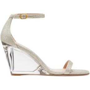 Stuart Weitzman Nudistlucite 85 Wedge