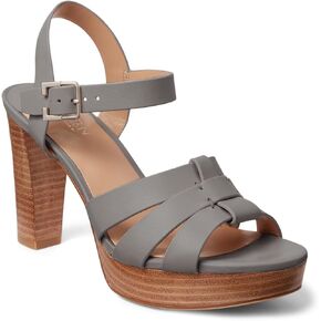 Lauren Ralph Lauren Women's Soffia Nappa Leather Sandal Pump