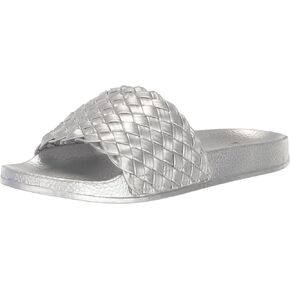 EVANS Women's Sandal Slide Plait Silva
