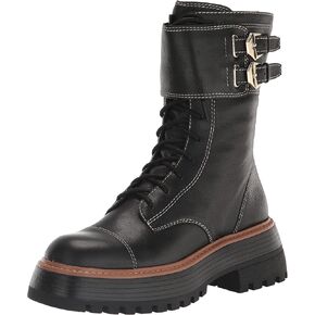Vince Camuto Women's Monchia Double Buckle Combat Boot