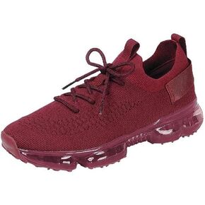 Forever Link Womens Air Cushion Fashion Sneakers Breathable Lightweight Walking Shoes