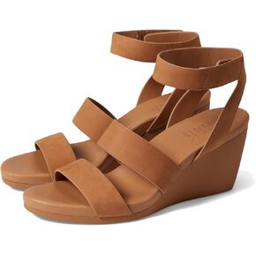 Naturalizer Womens Gen-N Ignite Double Strap Lightweight Wedge Sandal,Cookie Dough Nubuck,8W