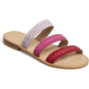 Jack Rogers Women's Amelia Sandal, Black/Luggage, 5