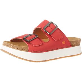 art Women's 1265 Grass Red/Mykonos Open Toe Sandals