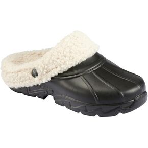 BASS OUTDOOR Women's Slippers – Protective Slides Lined with Fleece Flat Sandal