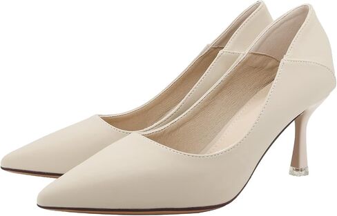 Women Heels Pumps Pointed Slip On Closed Toe Dress Shoes in Saudi Arabia